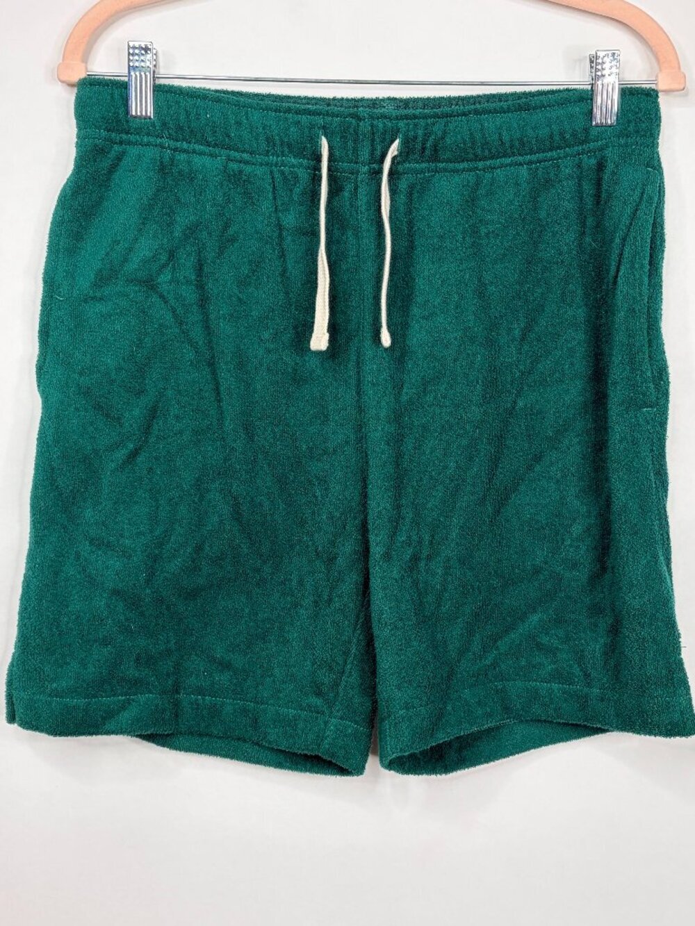 J. Crew 6.5" Short in Terry Cloth Mid Rise Deep Forest Small #A3015 - Picture 2 of 7